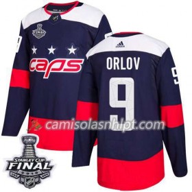 Camisola Washington Capitals Dmitry Orlov 9 2018 Stanley Cup Final Patch Adidas Stadium Series Authentic - Homem